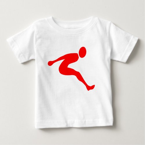 Long Jump _ Red Baby T_Shirt