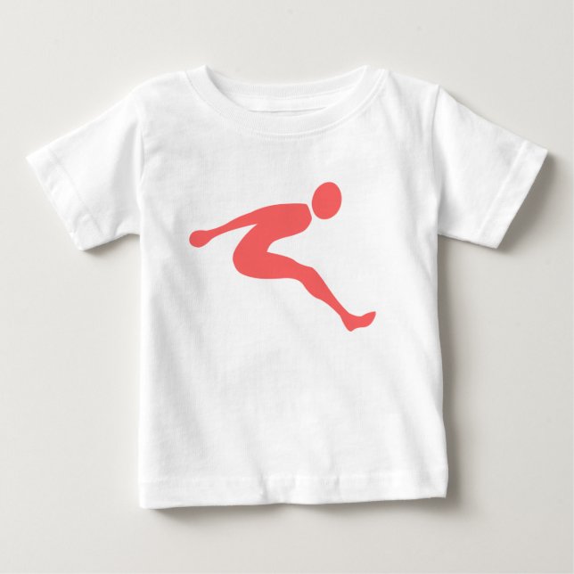 Long Jump - Tropical Pink Baby T-Shirt (Front)