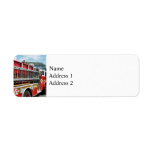 Long Ladder on Fire Truck Label