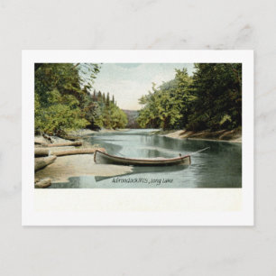 Long Lake, Adirondack Mountains, NY 1906 Vintage Postcard