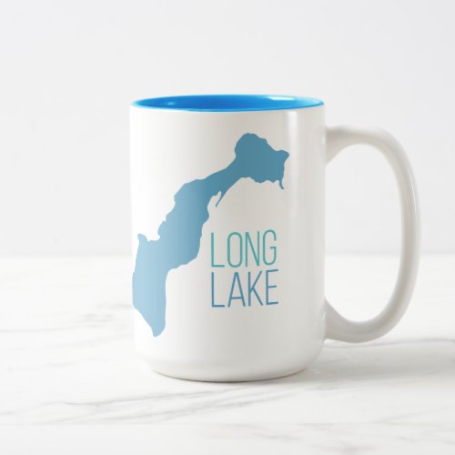 Long Lake Vicksburg Michigan Two_Tone Coffee Mug