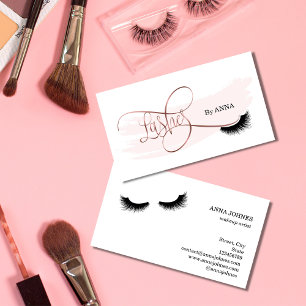 Long Lash Extension Makeup Artist Beauty Salon Business Card