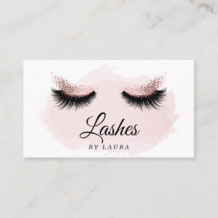 Long Lash Extension Makeup Artist Business Card