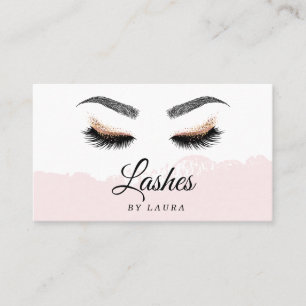 Long Lash Extension Makeup Artist Business Card
