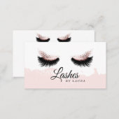 Long Lash Extension Makeup Artist Business Card (Front/Back)