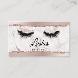 Long Lash Extension Makeup Artist Torn paper Business Card