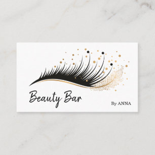 Long Lash Extension Makeup Feather Beauty Salon Business Card