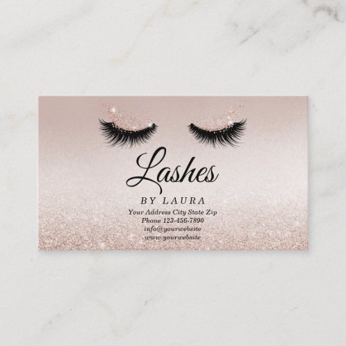 Long Lash Extension Makeust Artist Business Card V