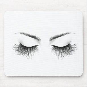 Long Lashes Eyelash Extensions Beauty Mouse Pad