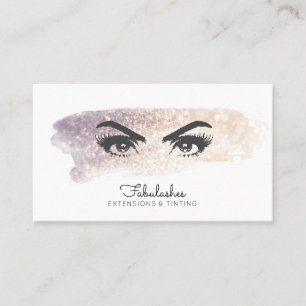 Long Lashes Eyes Brows Lash Specialist Business Card