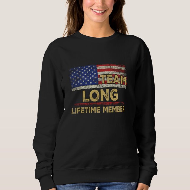 Long Last Name Shirt Team Long Lifetime Member (Front)