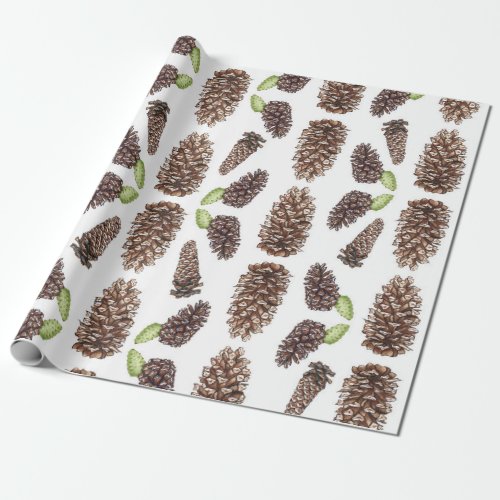 Long leaf Pinecone dance Wrapping Paper