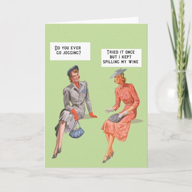 Long leg jogging?card. card (Front)