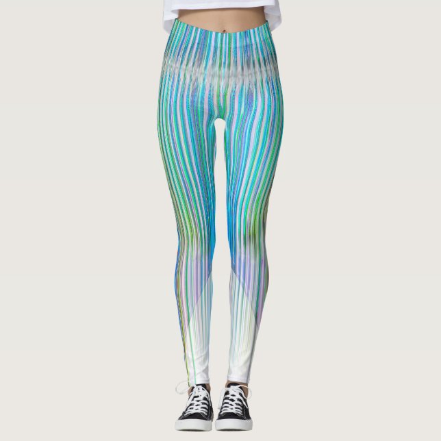 Long Legs abstract art leggings (Front)