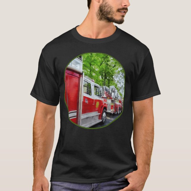 Long Line of Fire design yoga shirt  (Front)