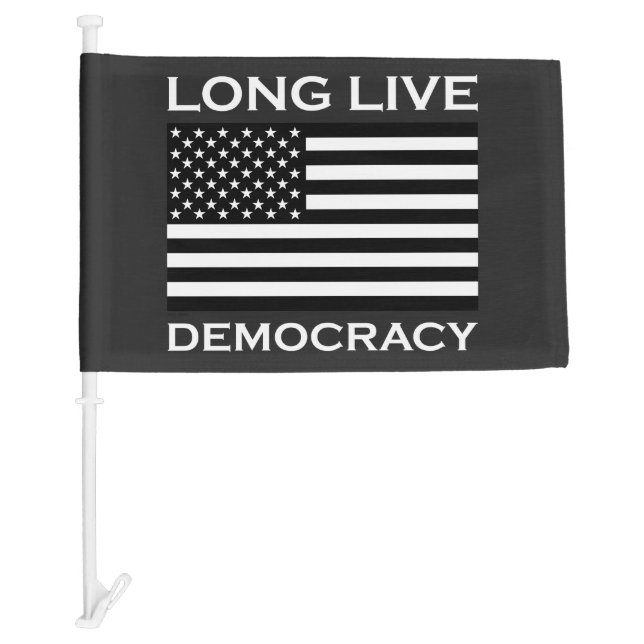 Long Live American Democracy Car Flag (Front)