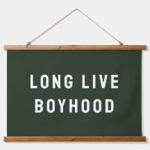 Long Live Boyhood Boy's Room Playroom Nursery Wall
