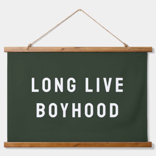 Long Live Boyhood Boys Room Playroom Nursery Wall Hanging Tapestry