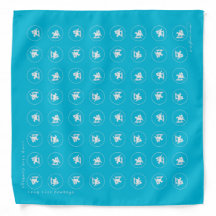 Long Live Cowboys Bandana - Turquoise