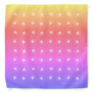 Long Live COWGIRLS - Multicolored Gradient Bandana