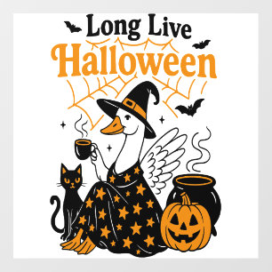 Long Live Halloween Goose Witch Wall Decal