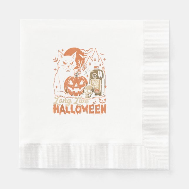 Long Live Halloween Napkins (Front)