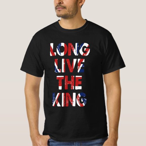   Long Live King Charles Iii Uk Flag Vintage T_Shirt