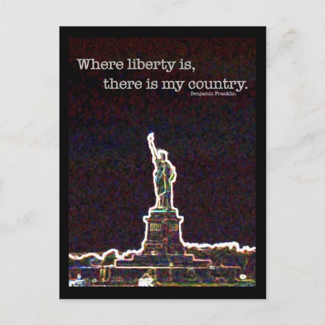 Long Live Liberty Postcard