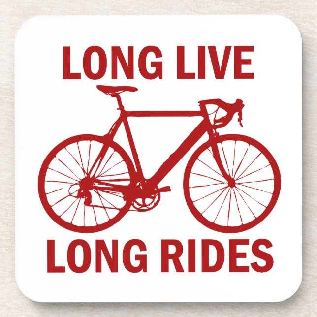 Long Live Long Rides Beverage Coaster (Front)