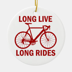 Long Live Long Rides Ceramic Ornament