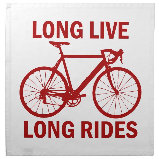 Long Live Long Rides Cloth Napkin (Front)