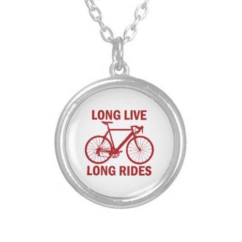 Long Live Long Rides Silver Plated Necklace