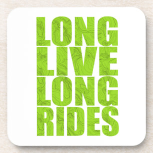Long Live Long Rides (Topo) Beverage Coaster
