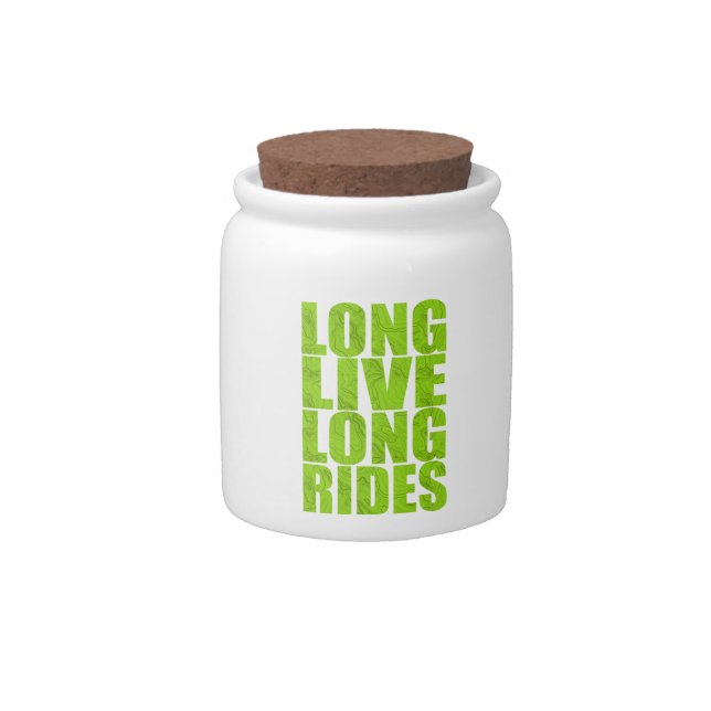 Long Live Long Rides (Topo) Candy Jar (Front)