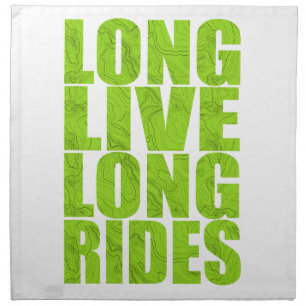 Long Live Long Rides (Topo) Cloth Napkin