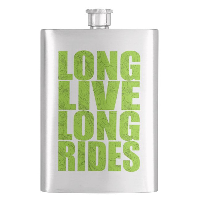 Long Live Long Rides (Topo) Flask (Front)