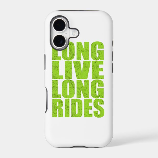 Long Live Long Rides (Topo) Iphone Case (Back)