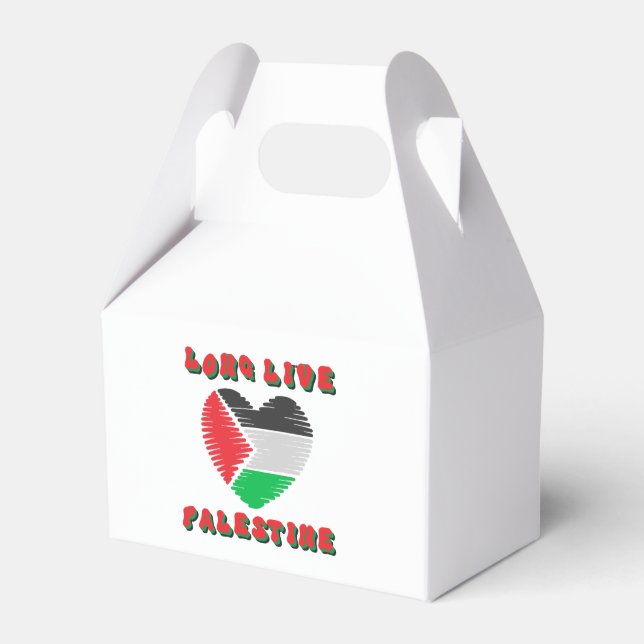 Long Live Palestine Favor Boxes (Front Side)