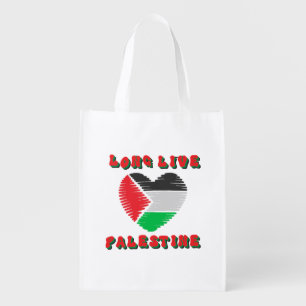 Long Live Palestine Grocery Bag