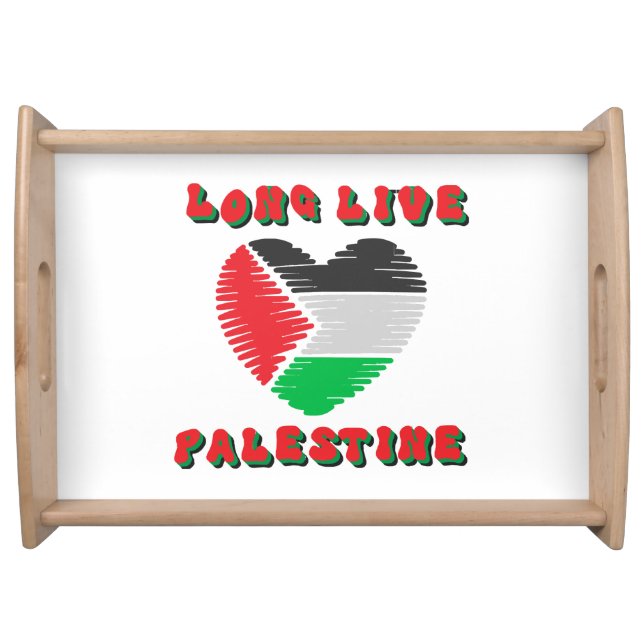 Long Live Palestine Serving Tray (Front)