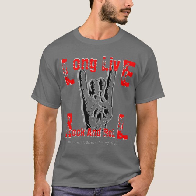 Long Live Rock And Roll (RJD Tribute T-Shirt) T-Shirt (Front)