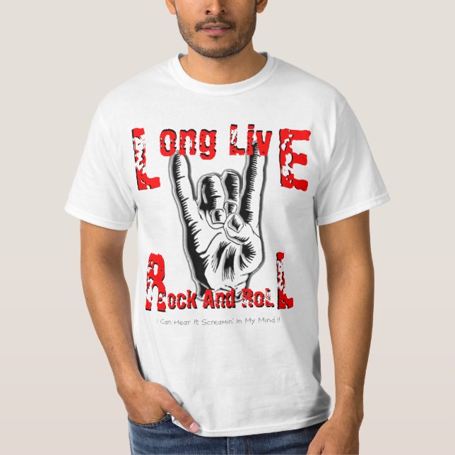 Long Live Rock And Roll (RJD Tribute T-Shirt) T-Shirt (Front)