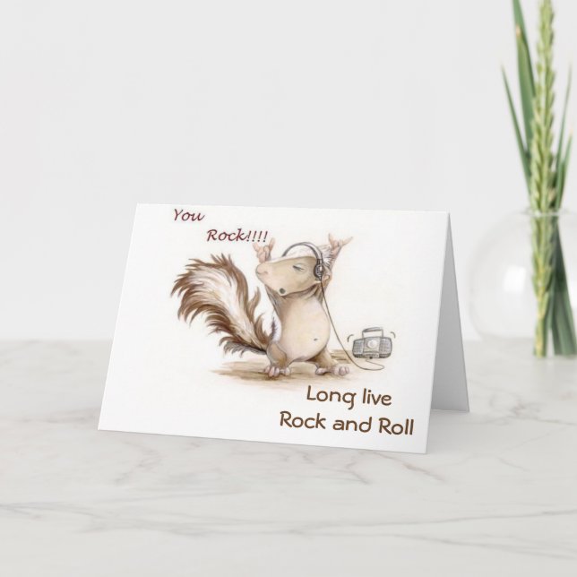 LONG LIVE ROCK/ROLL AND OUR LOVE-BIRTHDAY LOVE CARD (Front)