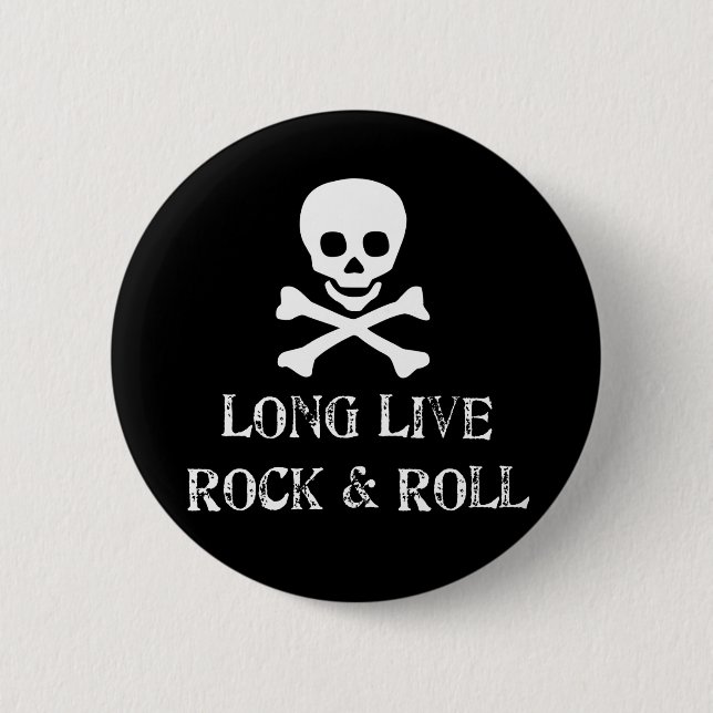 Long Live Rock & Roll Pinback Button (Front)