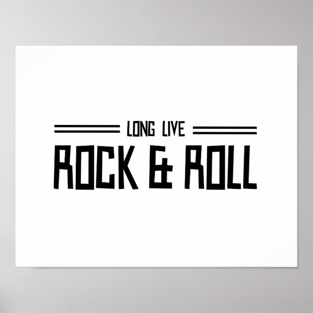 Long Live Rock & Roll Poster (Front)