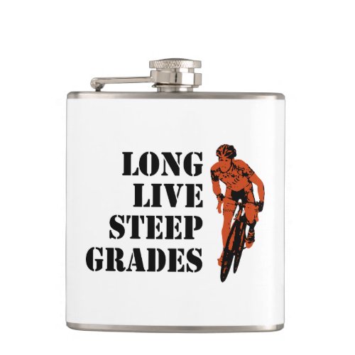 Long Live Steep Grades Cycling Flask