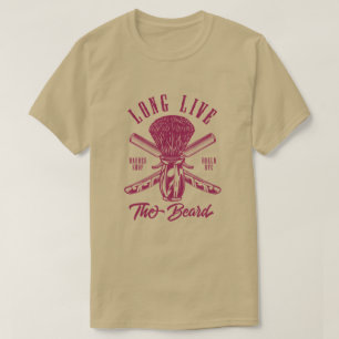 Long Live the Beard Barbershop Vintage Style T-Shi T-Shirt