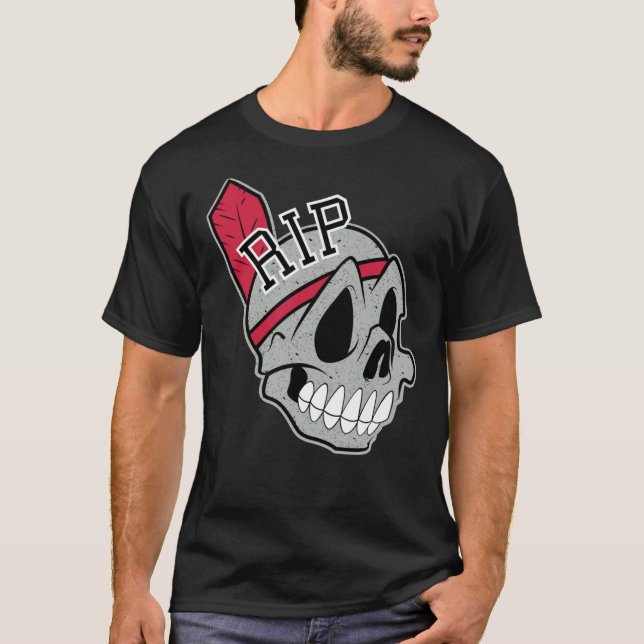 Long Live The Chief Distressed Cleveland Baseball  T-Shirt (Front)