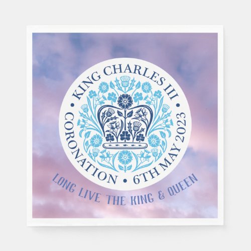 Long Live The King  Queen _ Coronation Editable Napkins