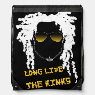 "Long Live the Kinks" Drawstring Backpack
